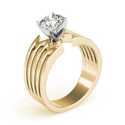 Timeless Solitaires Any Shape Round Diamond Engagement Ring in 10K/14K gold and platinum with certified lab-grown or natural diamonds