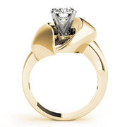 Luxe Solitaires Any Shape Round Diamond Engagement Ring in 10K/14K gold and platinum with certified lab-grown or natural diamonds