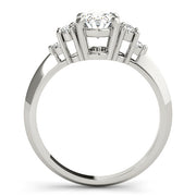 Iconic Color Rings Oval Diamond Engagement Ring in 10K/14K gold and platinum with certified lab-grown or natural diamonds