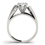 Exquisite Solitaires Round Diamond Engagement Ring in 10K/14K gold and platinum with certified lab-grown or natural diamonds