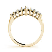 Fancy Marquise Half Eternity Ring in Gold & Platinum