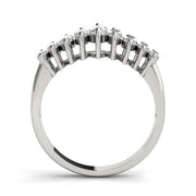 Fancy Marquise Half Eternity Ring in Gold & Platinum