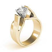Eternal Solitaires Any Shape Round Diamond Engagement Ring in 10K/14K gold and platinum with certified lab-grown or natural diamonds