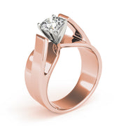 Eternal Solitaires Any Shape Round Diamond Engagement Ring in 10K/14K gold and platinum with certified lab-grown or natural diamonds