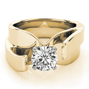 Eternal Solitaires Any Shape Round Diamond Engagement Ring in 10K/14K gold and platinum with certified lab-grown or natural diamonds