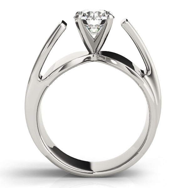 Eternal Solitaires Any Shape Round Diamond Engagement Ring in 10K/14K gold and platinum with certified lab-grown or natural diamonds