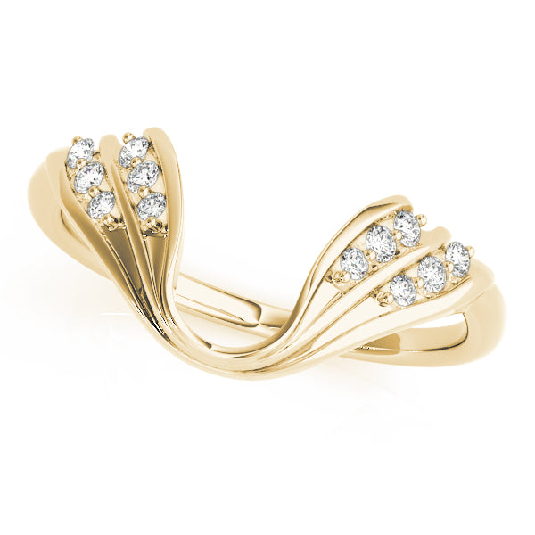Wraps & Inserts Half Eternity Ring in 10K/14K gold and platinum with certified lab-grown or natural diamonds
