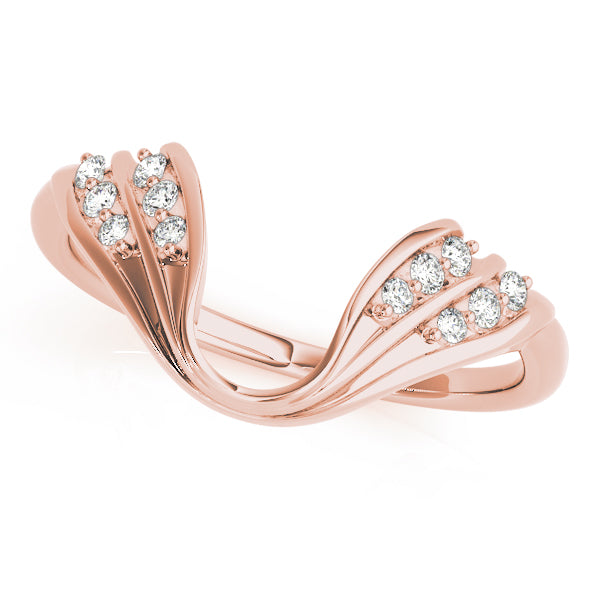 Wraps & Inserts Half Eternity Ring in Gold & Platinum