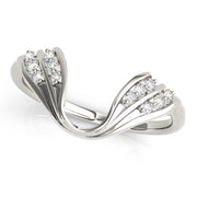 Wraps & Inserts Half Eternity Ring in Gold & Platinum