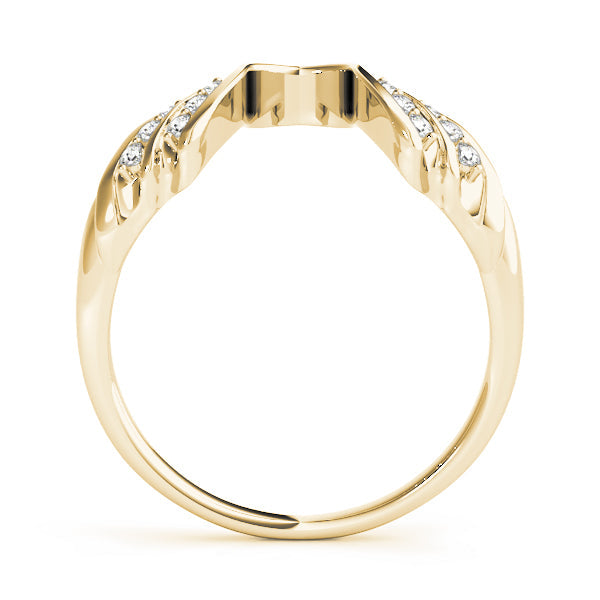 Wraps & Inserts Half Eternity Ring in Gold & Platinum