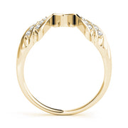 Wraps & Inserts Half Eternity Ring in Gold & Platinum