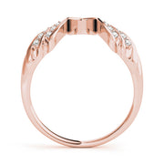 Wraps & Inserts Half Eternity Ring in Gold & Platinum