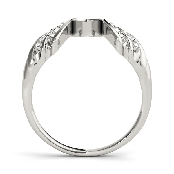 Wraps & Inserts Half Eternity Ring in Gold & Platinum