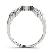 Wraps & Inserts Half Eternity Ring in Gold & Platinum