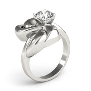 Majestic Solitaires Any Shape Round Diamond Engagement Ring in 10K/14K gold and platinum with certified lab-grown or natural diamonds