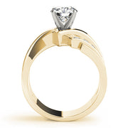 Opulent Remounts Round Diamond Engagement Ring in 10K/14K gold and platinum with certified lab-grown or natural diamonds