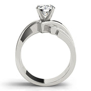 Opulent Remounts Round Diamond Engagement Ring in 10K/14K gold and platinum with certified lab-grown or natural diamonds
