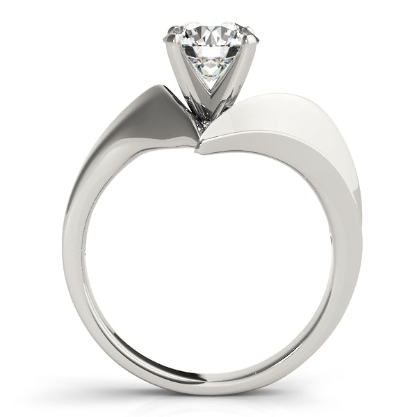 Celestial Solitaires Any Shape Round Diamond Engagement Ring in 10K/14K gold and platinum with certified lab-grown or natural diamonds