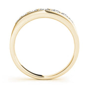 Channel Set Half Eternity Ring in Gold & Platinum