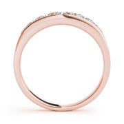 Channel Set Half Eternity Ring in Gold & Platinum