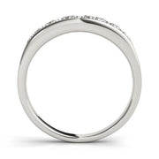 Channel Set Half Eternity Ring in Gold & Platinum