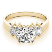 Pristine Fancy Shape Remounts Marquise Diamond Engagement Ring in 10K/14K gold and platinum with certified lab-grown or natural diamonds