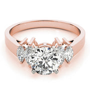 Pristine Fancy Shape Remounts Marquise Diamond Engagement Ring in 10K/14K gold and platinum with certified lab-grown or natural diamonds