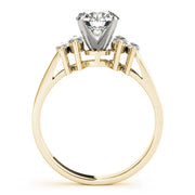 Pristine Fancy Shape Remounts Marquise Diamond Engagement Ring in 10K/14K gold and platinum with certified lab-grown or natural diamonds