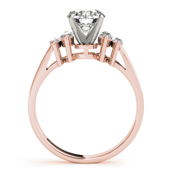 Pristine Fancy Shape Remounts Marquise Diamond Engagement Ring in 10K/14K gold and platinum with certified lab-grown or natural diamonds