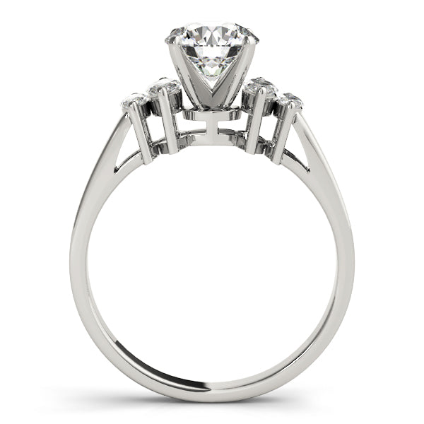 Pristine Fancy Shape Remounts Marquise Diamond Engagement Ring in 10K/14K gold and platinum with certified lab-grown or natural diamonds