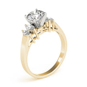 Pristine Fancy Shape Remounts Marquise Diamond Engagement Ring in 10K/14K gold and platinum with certified lab-grown or natural diamonds