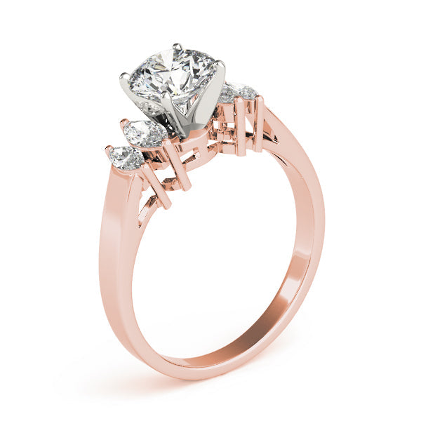 Pristine Fancy Shape Remounts Marquise Diamond Engagement Ring in 10K/14K gold and platinum with certified lab-grown or natural diamonds