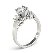 Pristine Fancy Shape Remounts Marquise Diamond Engagement Ring in 10K/14K gold and platinum with certified lab-grown or natural diamonds