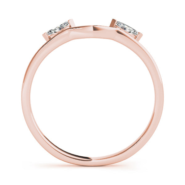 Wraps & Insert Half Eternity Ring in Gold & Platinum