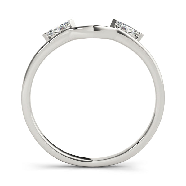 Wraps & Insert Half Eternity Ring in Gold & Platinum