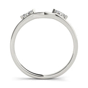 Wraps & Insert Half Eternity Ring in Gold & Platinum