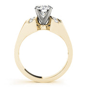 Timeless Remounts Round Diamond Engagement Ring in 10K/14K gold and platinum with certified lab-grown or natural diamonds