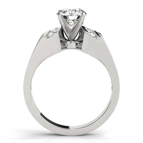 Timeless Remounts Round Diamond Engagement Ring in 10K/14K gold and platinum with certified lab-grown or natural diamonds