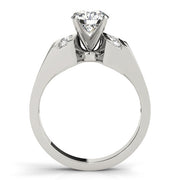 Timeless Remounts Round Diamond Engagement Ring in 10K/14K gold and platinum with certified lab-grown or natural diamonds