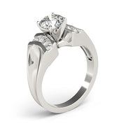 Timeless Remounts Round Diamond Engagement Ring in 10K/14K gold and platinum with certified lab-grown or natural diamonds