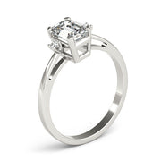 Elegant Color Rings Emerald Diamond Engagement Ring in 10K/14K gold and platinum with certified lab-grown or natural diamonds