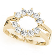 Wraps & Inserts Half Eternity Ring in 10K/14K gold and platinum with certified lab-grown or natural diamonds