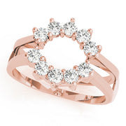 Wraps & Inserts Half Eternity Ring in Gold & Platinum