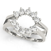 Wraps & Inserts Half Eternity Ring in Gold & Platinum