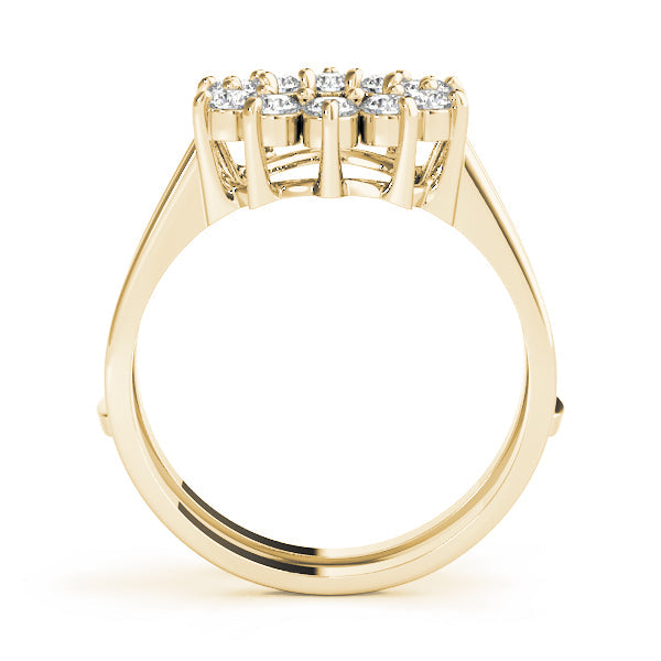 Wraps & Inserts Half Eternity Ring in Gold & Platinum