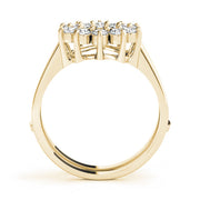 Wraps & Inserts Half Eternity Ring in Gold & Platinum