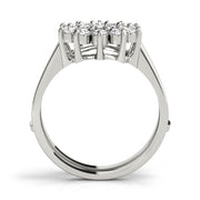 Wraps & Inserts Half Eternity Ring in Gold & Platinum