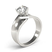 Heirloom Solitaires Any Shape Round Diamond Engagement Ring in 10K/14K gold and platinum with certified lab-grown or natural diamonds