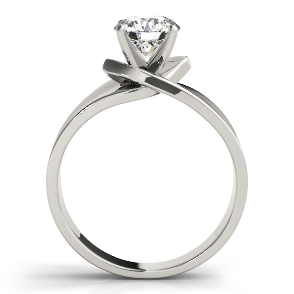 Heirloom Solitaires Any Shape Round Diamond Engagement Ring in 10K/14K gold and platinum with certified lab-grown or natural diamonds