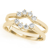 Curved Wraps & Inserts Half Eternity Ring in 10K/14K gold and platinum with certified lab-grown or natural diamonds